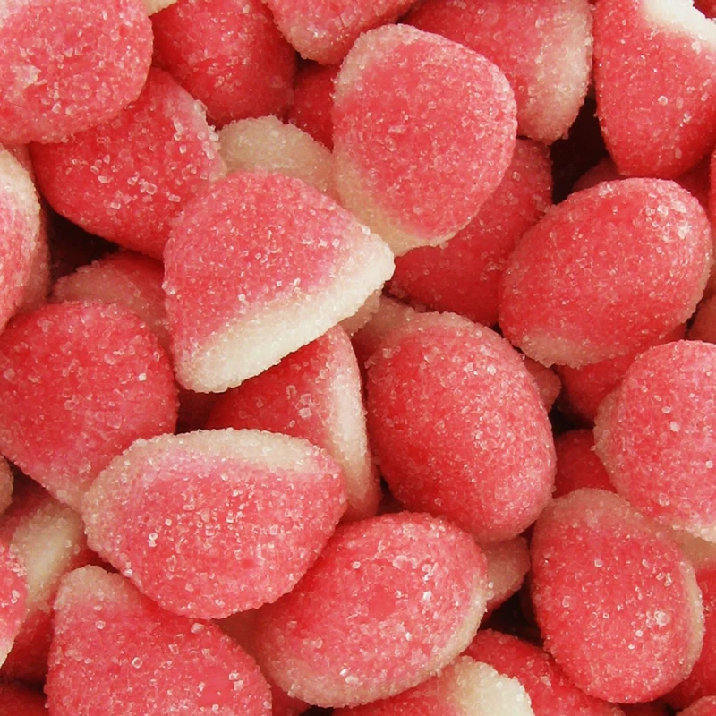DULCEPLUS Petits Coeurs fraise-crème SUCRÉS en sac de 1 kg