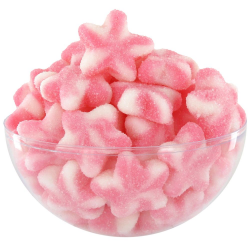 Etoiles Twist sucrées rose - 1kg