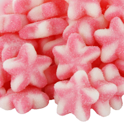 Etoiles Twist sucrées rose - 1kg