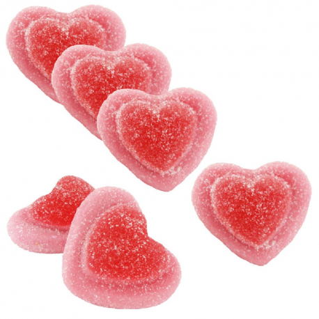 Coeurs de fraise sucrés Vidal - 2kg