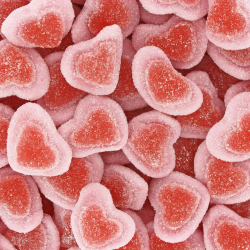 Coeurs de fraise sucrés Vidal - 2kg