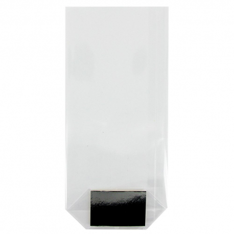 Sachets transparents avec fond carton 120x260mm - 100 pièces