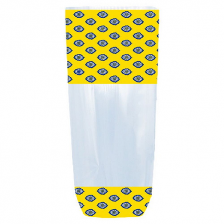 Sachets fond carton Provence JAUNE 100x220mm - 100 pièces