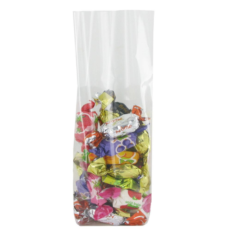 100 sachets 100 x 220 m/m fond carton sac confiserie bonbon transp