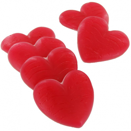 Coeurs maxi blanc/rouge Pierrot Gourmand - 1kg