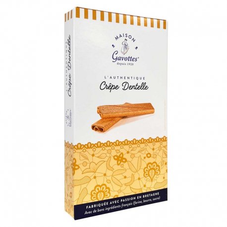 Gavottes crêpes dentelles 125g visuel "l'authentique" - carton de 10 paquets