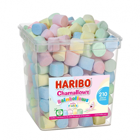 Chamallows Rainbollows HARIBO - tubo de 210