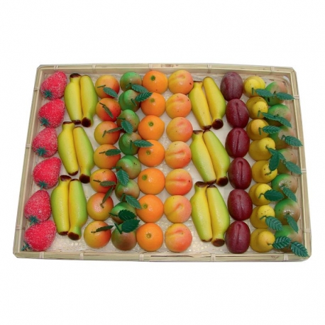 PRECOMMANDE Plateau de fruits en Pâte d'Amandes Luxe - 1,700kg