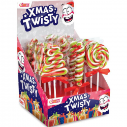 Sucettes Xmas Twisty - 18 sucettes