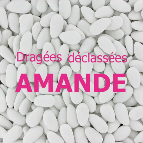 Dragées amande Méditerranéenne déclassées BLANC - 1kg