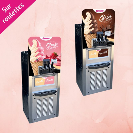 PRECOMMANDE Machine à glace à l'italienne sur roulettes Sun Freeze