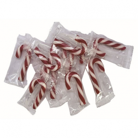 Mini candy canes 4g - carton 5kg (1250 pièces)