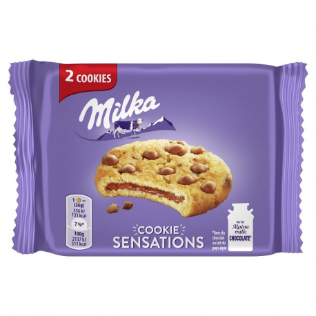 Cookies Sensations 52g Milka - 24 sachets