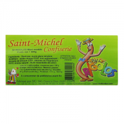Tubes de poudre citron Rigolos 45cm - 50 pailles