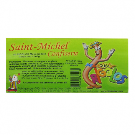 Tubes de poudre citron Rigolos 45cm - 50 pailles