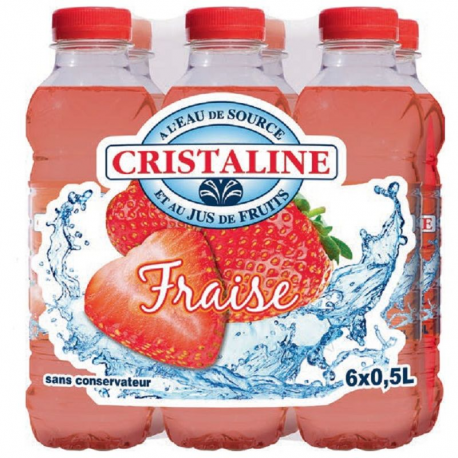 Cristaline fraise - par 24 Pet 50 cl
