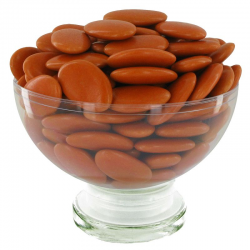 Dragées chocolat extra 71% terracotta - 1kg