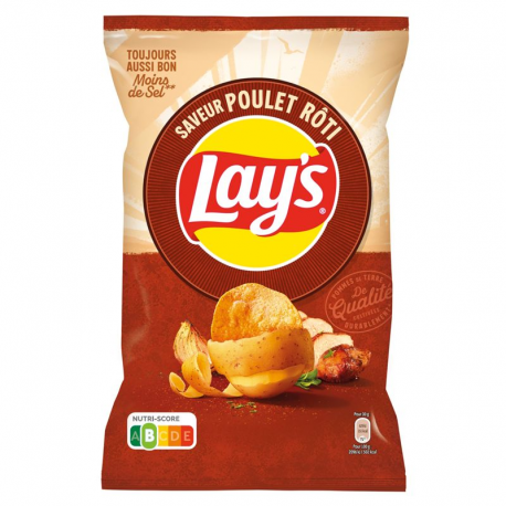 Chips poulet roti Lay's 145g - carton de 20 paquets