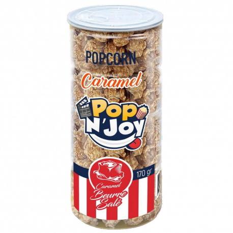 Pop corn N'Joy caramel au beurre salé 170g - carton de 12
