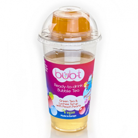 Bubble Tea Litchee Pêche 46cl - pack de 12