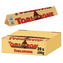 Toblerone lait 100g - boîte de 20