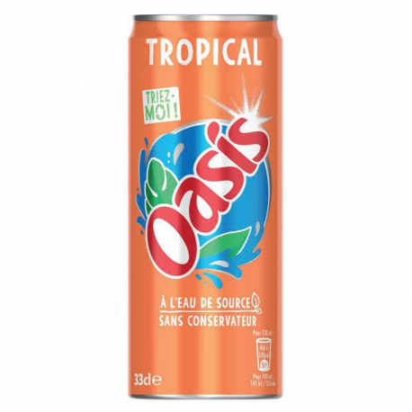 Oasis tropical 33cl - 24 canettes