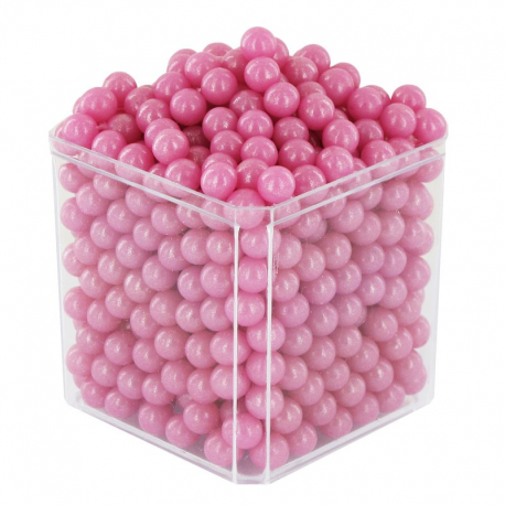 Perles au sucre ROSE brillant - sachet de 250g
