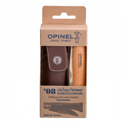 Couteau de poche fermant Tradition Opinel n°08 (étui ceinture OFFERT)