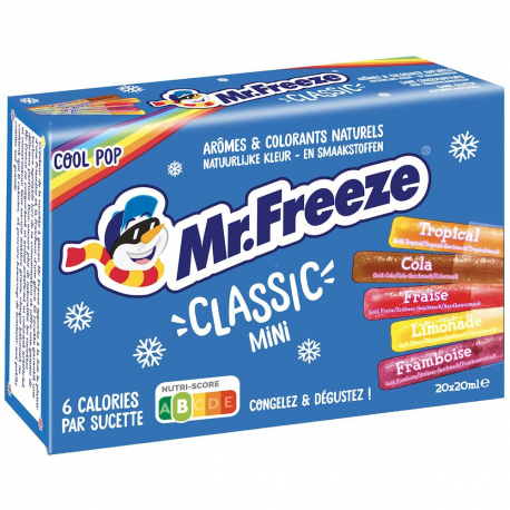 Mr Freeze Classic Cool Pop mini 20ml - boîte de 20