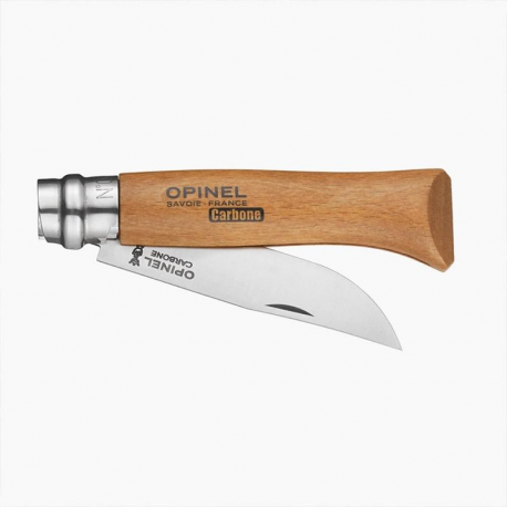 Couteau Opinel n°08 carbone/hêtre - pièce