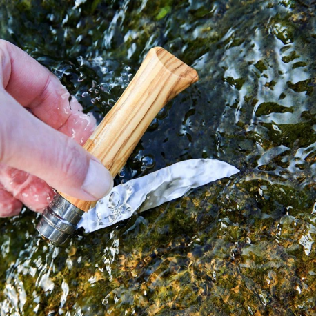 Couteau Opinel n°08 inox/olivier - pièce