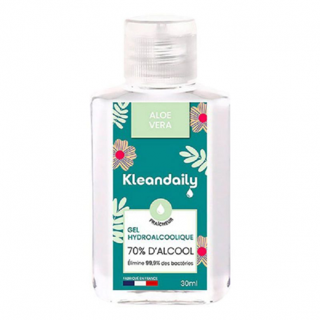 Gel hydroalcoolique à l'aloé vera - 30 ml