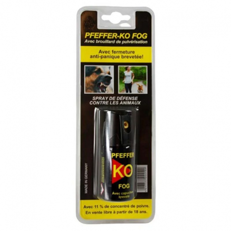 Spray au poivre anti agression Pfeffer-Ko Ballistol - pièce