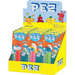 ~Pez figurine Schtroumpfs + 1 recharge - le lot de 12