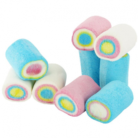 Finitronc Guimauves roulées multicolores Halal Fini - 1kg