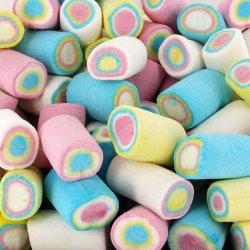 Finitronc Guimauves roulées multicolores Halal Fini - 1kg