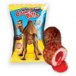 Bubble gum Camel balls (Boules de chameau) Fini - boîte de 200
