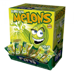 Bubble gum Melons - boîte de 200