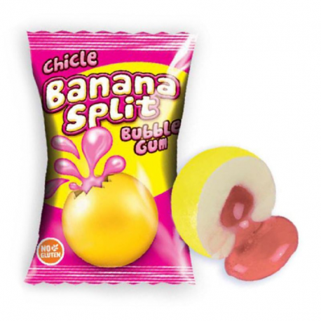 Bubble gum Banana Split Fini - boîte de 200