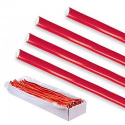 Maxi câbles lisses Fraise 60g - boîte de 100