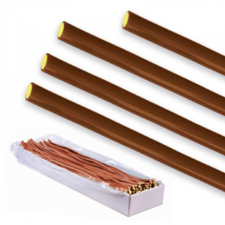 Maxi câbles lisses Cola 60g - boîte de 100