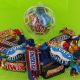 Boîte forme Ballon de fOOt garni de 3 miniatures