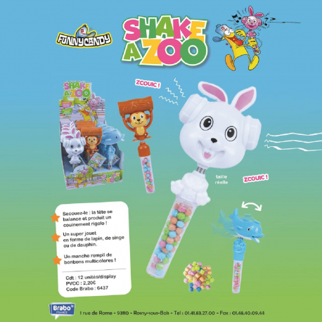 Shake Animaux Zoo - boîte de 12
