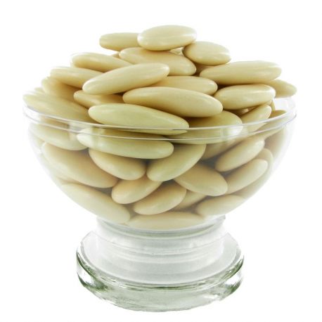 Dragées Avola dauphine (45% amande) ECRU brillant - 500g