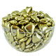 Dragées chocolat forme Coeurs mignons OR 1,5cm - 1kg