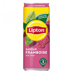 Lipton ice tea framboise boîte 33cl- 24 canettes