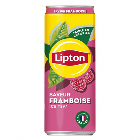 Lipton ice tea framboise boîte 33cl- 24 canettes