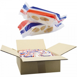 Nougats vanille flowpack spécial Made in France (bleu, blanc, rouge) - carton de 2Kg