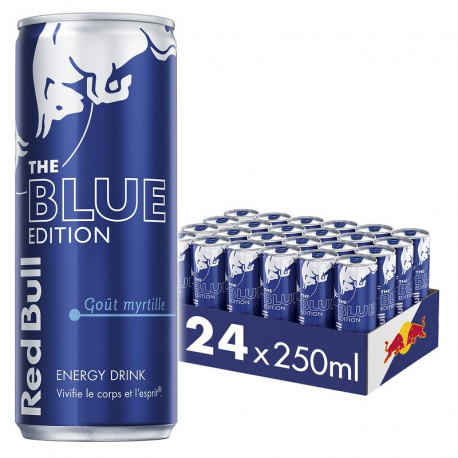 Red Bull Blue Edition Myrtille 25cl - par 24 boîtes