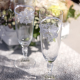 Fleurs dentelle et perle sur ruban BLANC - 6 pièces